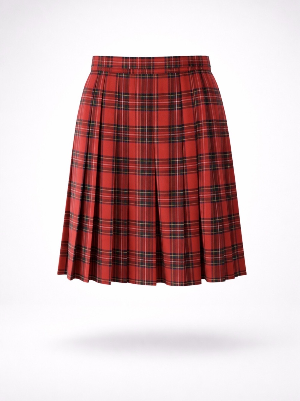 🌹Vintage Classic Wool Berkertex /Red Plaid quality Kilt Skirt